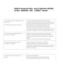 NGR6141 Advanced Patho - Exam 2 Objectives UPDATED    &NewLine;ACTUAL   QUESTIONS   AND     CORRECT   Answers 