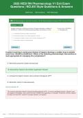 2026 HESI RN Pharmacology V1 Exit Exam &vert; 200 NCLEX-Style Questions with Verified Answers & Rationales