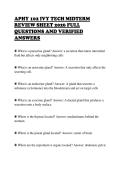 APHY 102 IVY TECH MIDTERM&NewLine;REVIEW SHEET 2026 FULL&NewLine;QUESTIONS AND VERIFIED&NewLine;ANSWERS&NewLine;