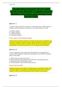 Chamberlain University NR 324 Adult Health Exam 2026&sol;2027 Complete Practice Questions&comma; Rationales&comma; and Nursing Exam Success Guide