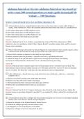 Alabama Funeral Service Law Practice Exam &vert; 100 Actual Questions with Answers & Rationales &vert; Alabama Funeral Service Board Exam Study Guide
