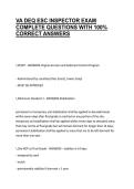 VA DEQ ESC INSPECTOR EXAM COMPLETE QUESTIONS WITH 100&percnt; CORRECT ANSWERS