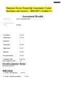 Simucase Steven Transcript Assessment &vert; Latest&NewLine;Questions and Answers 2026&sol;2027 &vert; Graded A&plus;&period;