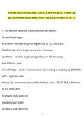WGU D427 DATA MANAGEMENT APPLICATIONS OA  EXAM   &vert;COMPLETE QUESTIONS WITH EXPERT SOLUTIONS &vert; 2026 LATEST UPDATED &vert; GET A&plus;