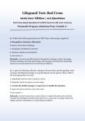 Lifeguard Test&colon; Red Cross 2026&sol;2027 Edition &vert; 100 Real Exam-Based Q&A with Verified Answers &vert; Paramedic Prep &vert; Pass Guaranteed - A&plus; Graded&NewLine;&NewLine;