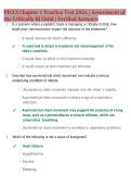 PFCCS Chapter 1 Practice Test 2026 &vert; Assessment of &NewLine;the Critically Ill Child &vert; Verified Answers