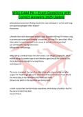 WGU D444 PA 1 Exam Questions with Correct Answers 2026 Update