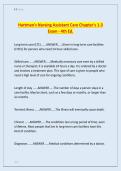 Hartman's Nursing Assistant Care Chapter's 1-3 &NewLine;Exam - 4th Ed&period; 