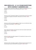 BDS MODULES - A&period;1-A&period;5 EXAM QUESTIONS &NewLine;WITH CORRECT ANSWERS 2025 