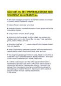GCU NUR 634 TEST PAPER QUESTIONS AND&NewLine;SOLUTIONS 2026 GRADED A&plus;