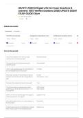 OB&sol;GYN ARDMS Registry Review Exam Questions & Answers &vert; 100&percnt; Verified solutions &lpar;2026&rpar; UPDATE &vert;2026&excl;&excl; STUDY GUIDE EXAM