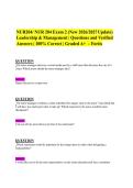 NUR204&sol; NUR 204 Exam 2 &lpar;New 2026&sol;2027Update&rpar;&NewLine;Leadership & Management &vert; Questions and Verified&NewLine;Answers &vert; 100&percnt; Correct &vert; Graded A&plus; &ndash; Fortis&NewLine;