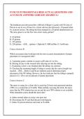 EVOLVE FUNDAMENTALS HESI ACTUAL QUESTIONS AND &NewLine;ACCURATE ANSWERS ALREADY GRADED A&plus;