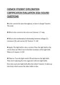GIZMOS STUDENT EXPLORATION PREP SET&NewLine;2026 TESTED QUESTIONS WITH RATIONALE