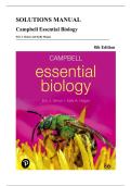 Solutions Manual &mdash; Campbell Essential Biology&comma; 8th Edition &lpar;Simon & Hogan&comma; 2025&rpar;&comma; Chapters 1-29 &vert; All Chapters Covered