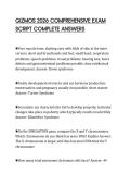 GIZMOS 2026 PRACTICE EXAM SCRIPT&NewLine;SOLVED QUESTIONS GRADED A&plus;&NewLine;