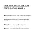 GIZMOS 2026 EXAM REVIEW FULL&NewLine;QUESTIONS AND SOLUTIONS