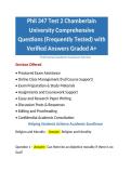 Phil 347 Test 2 Chamberlain University Comprehensive Questions &lpar;Frequently Tested&rpar; with Verified Answers Graded A&plus;