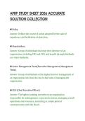 APRP STUDY SHEET 2026 ACCURATE&NewLine;SOLUTION COLLECTION&NewLine;
