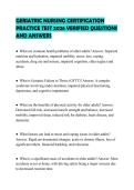 GERIATRIC AND PEDIATRIC ANESTHESIA&NewLine;TEST PAPER QUESTIONS AND SOLUTIONS&NewLine;2026 GRADED A&plus;
