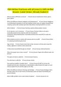 PSFA Written Final Exam with all Correct & 100&percnt; Verified Answers &vert;Latest Version &vert;Already Graded A&plus;