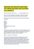 GERIATRIC NURSING PRACTICE EXAM&NewLine;QUESTIONS AND ANSWERS 2026&NewLine;COMPREHENSIVE STUDY GUIDE