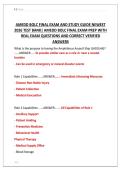 AMEDD BOLC FINAL EXAM AND STUDY GUIDE NEWEST &NewLine;2026 TEST BANK&vert; AMEDD BOLC FINAL EXAM PREP WITH  &NewLine;REAL EXAM QUESTIONS AND CORRECT VERIFIED &NewLine;ANSWERS