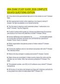 GBA EXAM PREP 2026 TEST PAPER QUESTIONS&NewLine;AND ACCURATE ANSWERS&NewLine;