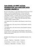 GBA ACTUAL EXAM PAPER 2026 QUESTIONS&NewLine;WITH SOLUTIONS GRADED A&plus;