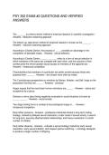 PSY 352 EXAM -2 QUESTIONS AND VERIFIED ANSWERS