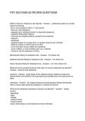 PSY 352 EXAM -3 REVIEW QUESTIONS
