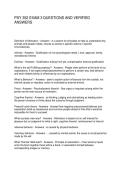 PSY 352 EXAM 3 QUESTIONS AND VERIFIED ANSWERS