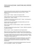 PSYCH 352 QUIZ EXAM 1 QUESTIONS AND VERIFIED ANSWERS