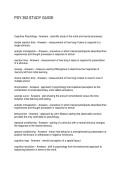 PSY 352 STUDY GUIDE