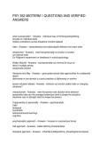 PSY 352 MIDTERM 1 QUESTIONS AND VERIFIED ANSWERS