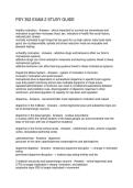 PSY 352 EXAM 2 STUDY GUIDE 