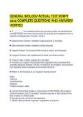 GCSE CORE PRACTICALS COMPREHENSIVE TEST&NewLine;BANK 2026 VERIFIED QUESTIONS AND&NewLine;SOLUTIONS STUDY GUIDE