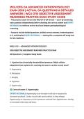WGU D115 OA ADVANCED PATHOPHYSIOLOGY EXAM 2026 &vert; ACTUAL OA QUESTIONS & DETAILED ANSWERS &vert; WGU D115 OBJECTIVE ASSESSMENT READINESS PRACTICE EXAM STUDY GUIDE