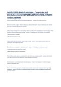 Certified Utility Safety Professional &ndash; Transmission and Distribution EXAM LATEST 2026-2027 QUESTIONS AND 100- Verified ANSWERS