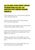 GIA COLORED STONES COMPREHENSIVE&NewLine;TESTBANK EXAM 2026 ENTIRE 1129&NewLine;QUESTIONS AND PRECISE CORRECT&NewLine;ANSWERS GRADED A&plus;