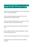 Geotechnical Foreman EXAMINATION SET&NewLine;2026 SOLVED QUESTIONS GRADED A&plus;