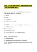 GISP CERTIFICATION EVALUATION 2026&NewLine;QUESTIONS WITH SOLUTIONS GRADED A&plus;