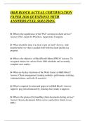 H&R BLOCK TAX PREPARER REVIEW&NewLine;2026 QUESTIONS WITH SOLUTIONS&NewLine;TESTED QUESTIONS&period;&NewLine;