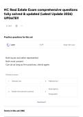 NC Real Estate Exam comprehensive questions fully solved & updated &lpar;Latest Update 2026&rpar; UPDATE&excl;&excl;