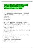 H&R BLOCK COMPREHENSIVE TEST&NewLine;SCRIPT 2026 QUESTIONS WITH&NewLine;SOLUTIONS 100&percnt; CORRECT&period;