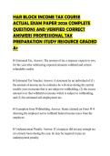 H AND R BLOCK TAX PREPARER&NewLine;CERTIFICATION TEST PAPER 2026&NewLine;QUESTIONS WITH ANSWERS GRADED A&plus;
