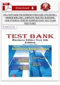 Full Test Bank for Business Ethics Now&comma; 6th Edition by Andrew Ghillyer &vert; Complete Practice Questions&comma; Case Studies & Verified Answers &lpar;2026&ndash;2027 Exam Prep Guide&rpar;