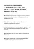 HCA ECG TEST FINAL EXAM SCRIPT 2026&NewLine;COMPLETE QUESTIONS AND CORRECT&NewLine;ANSWERS