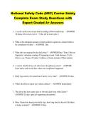 National Safety Code &lpar;NSC&rpar; Carrier Safety &NewLine;Complete Exam Study Questions with &NewLine;Expert Graded A&plus; Answers