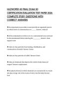 HAZWOPER 40 FINAL EXAM 50 ACTUAL TEST&NewLine;SCRIPT 2026 COMPLETE QUESTIONS AND&NewLine;ANSWERS GRADED A&plus;